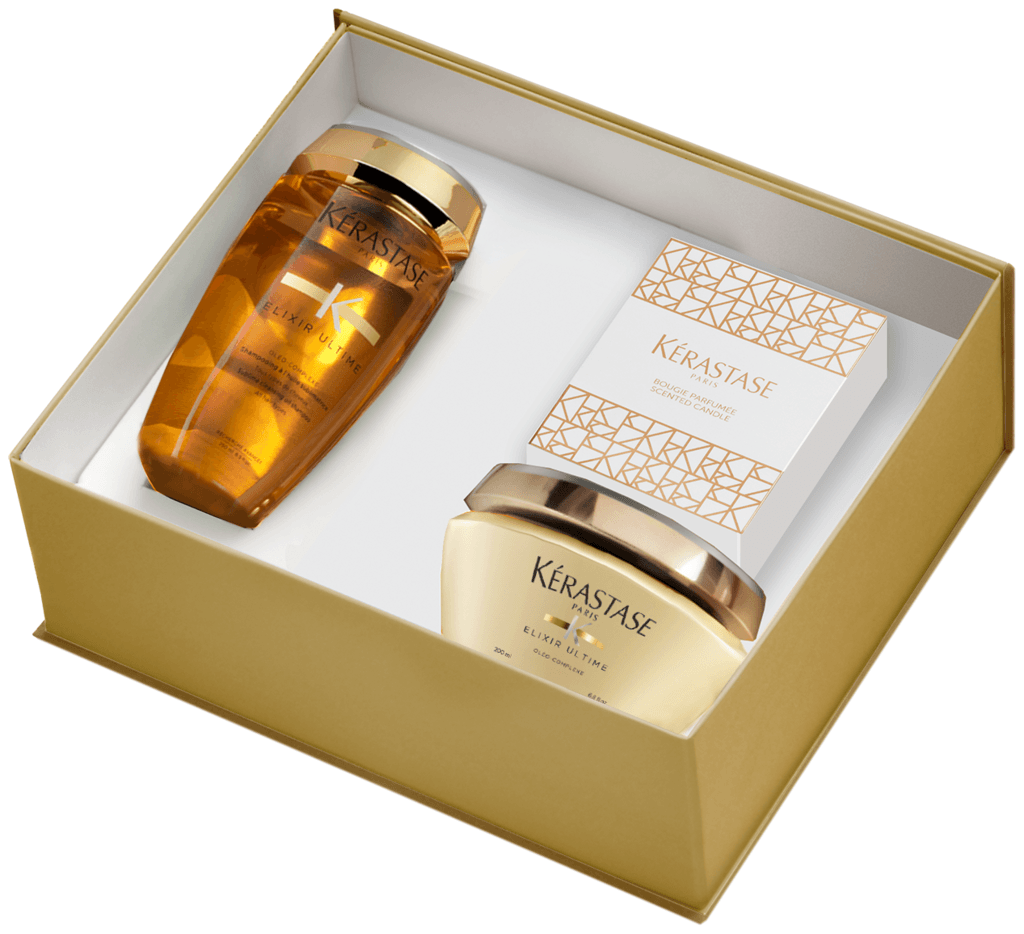 Kérastase Elixir Ultime Box mit Kerze bei BellAffair 